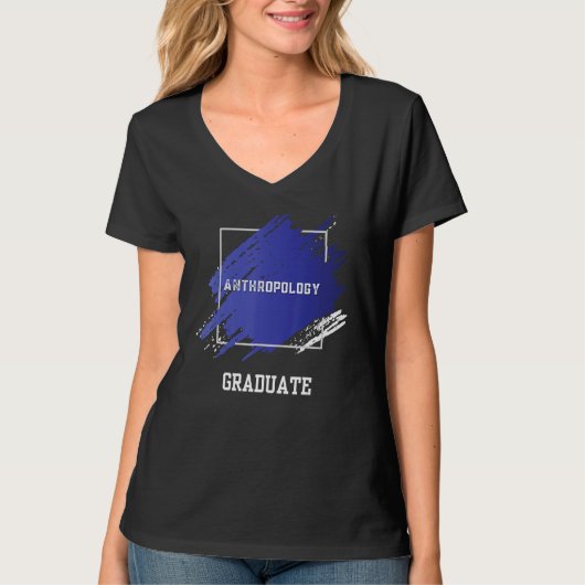 Afstuderen Afgestudeerd in de antropologie T-shirt (Voorkant)