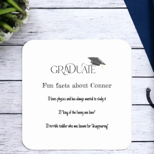 Afstuderen Afloopklep Kartonnen Onderzetters