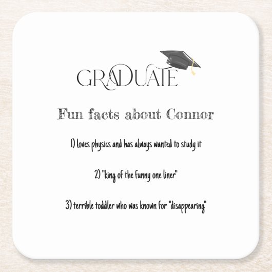 Afstuderen Afloopklep Kartonnen Onderzetters (Voorkant)