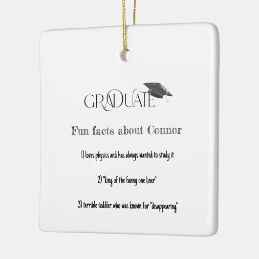 Afstuderen Afloopklep Keramisch Ornament (Links)