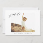 Afstuderen Afstudeerder Aankondiging Foto minimali (Voorkant)