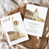 Afstuderen Afstudeerder Aankondiging Foto minimali