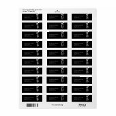Afstuderen Afstudeerder Bow Afstuderen Mail Retour Etiket (Full Sheet)