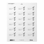 Afstuderen Afstudeerder Bow Afstuderen Mail Retour Etiket (Full Sheet)