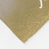 Afstuderen Afstudeerder Glitter Goud Leuk Feiten F Fleece Deken (Hoek)