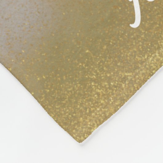Afstuderen Afstudeerder Glitter Goud Leuk Feiten F Fleece Deken (Hoek)