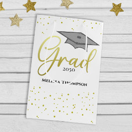 Afstuderen Afstudeerder Gold Afstuderen Script Pet Medium Cadeauzakje