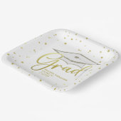 Afstuderen Afstudeerder Gold Calligraphy Gradup Papieren Bordje (Gebogen)