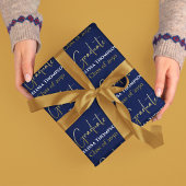 Afstuderen Afstudeerder Gold Calligraphy Script Mo Inpakpapier Vel