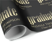 Afstuderen Afstudeerder Gold Modern Afstuderen - A Cadeaupapier (Rol Hoek)