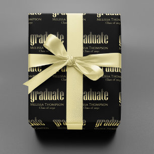 Afstuderen Afstudeerder Gold Modern Afstuderen - A Cadeaupapier