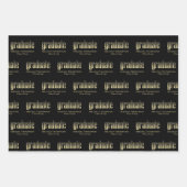 Afstuderen Afstudeerder Gold Modern Afstuderen - A Inpakpapier Vel (Voorkant)