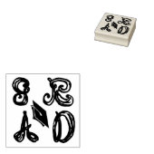 Afstuderen AFSTUDEERDER GR AD Lettertype Pet Rubberstempel (Gestempeld)