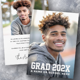 Afstuderen afstudeerder jaar foto afstuderen aankondiging