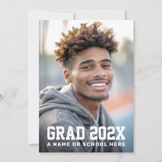 Afstuderen afstudeerder jaar foto afstuderen aankondiging (Voorkant)