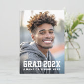 Afstuderen afstudeerder jaar foto afstuderen aankondiging (Staand voorkant)