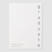 afstuderen Afstudeerder Naam Klasse van 2025 Afstu Vellum Uitnodigingen (Voorkant)