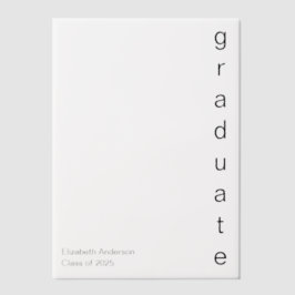 afstuderen Afstudeerder Naam Klasse van 2025 Afstu Vellum Uitnodigingen