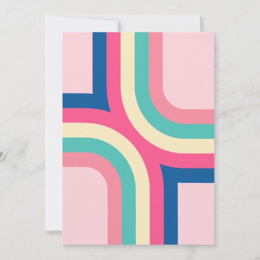 Afstuderen Afstudeerder Party Groovy Retro Typogra Kaart (Achterkant)