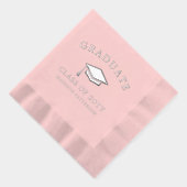 Afstuderen Afstudeerder Pet Gepersonaliseerd Afstu Folie Servetten (Rechts)