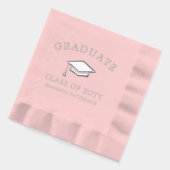 Afstuderen Afstudeerder Pet Gepersonaliseerd Afstu Folie Servetten (Links)