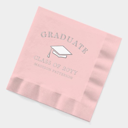 Afstuderen Afstudeerder Pet Gepersonaliseerd Afstu Folie Servetten (Links)