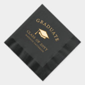 Afstuderen Afstudeerder Pet Gepersonaliseerd Afstu Folie Servetten (Rechts)