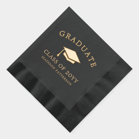 Afstuderen Afstudeerder Pet Gepersonaliseerd Afstu Folie Servetten (Rechts)