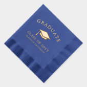 Afstuderen Afstudeerder Pet Gepersonaliseerd Afstu Folie Servetten (Rechts)