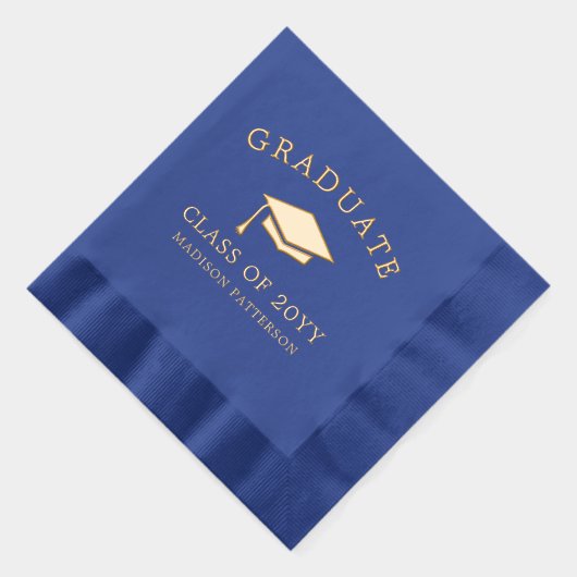 Afstuderen Afstudeerder Pet Gepersonaliseerd Afstu Folie Servetten (Rechts)