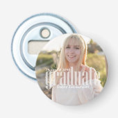 Afstuderen Afstudeerder Typografie Afstuderen Eenv Button Flesopener (Voorkant)