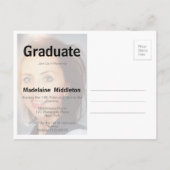 Afstuderen afstudeerfeest Foto Briefkaart (Achterkant)