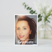 Afstuderen afstudeerfeest Foto Briefkaart (Staand voorkant)