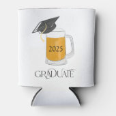 Afstuderen Afstuderen Afstudeerder Pet Bier Jaar K Blikjeskoeler (Voorkant)