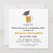 Afstuderen Afstuderen Afstudeerder Pet Bier Kaart (Voorkant)