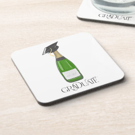 Afstuderen Afstuderen Afstudeerder Pet Champagne Bier Onderzetter