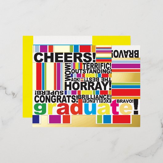 Afstuderen Afstuderen Celebrate Gift Kaart (Voorkant / Achterkant)