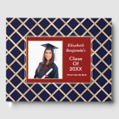 Afstuderen Afstuderen Class Photo Gold Custom Gastenboek (Voorkant)