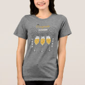 Afstuderen Afstuderen Class Year Congrats Custom Tri-Blend Shirt (Voorkant)