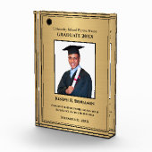 Afstuderen Afstuderen College Gold Custom Fotoblokken (Rechts)