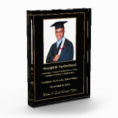 Afstuderen Afstuderen College Gold Modern - Aangep Fotoblokken (Links)