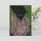 Afstuderen afstuderen College Highschool Kaart (Staand voorkant)