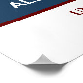 Afstuderen Afstuderen de Klasse de Gefeliciteerd F Poster (Hoek)