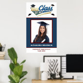Afstuderen Afstuderen de Klasse de Gefeliciteerd F Poster (Thuiskantoor)