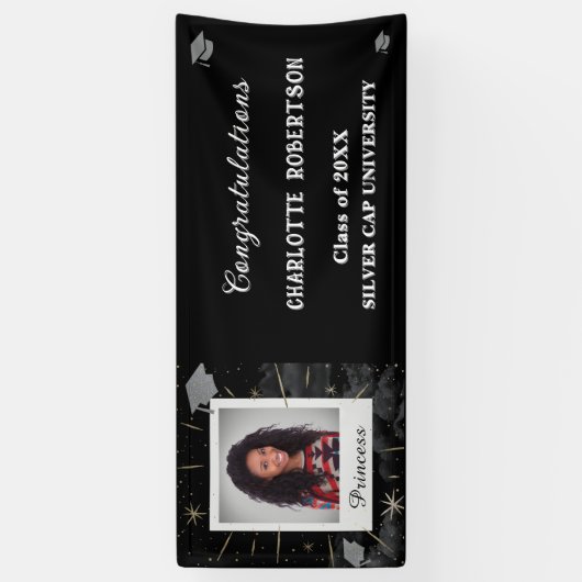 Afstuderen Afstuderen de Klasse de Gefeliciteerd F Spandoek (Verticaal)