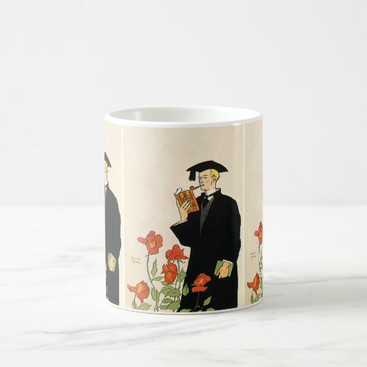  Afstuderen, Afstuderen een boek lezen Koffiemok (Center)