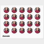 Afstuderen Afstuderen Fotoklasse van 2020 Ronde Sticker (Vel)