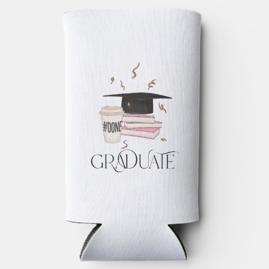 Afstuderen Afstuderen gedaan Seltzer Blikjeskoeler (Voorkant)