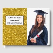 Afstuderen Afstuderen Glitter van de Klasse Person Gastenboek (Voorkant)