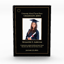 Afstuderen Afstuderen Gold Logo Modern Award Fotoblokken